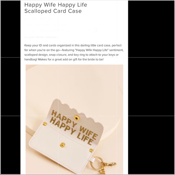 Francesca’s collections scalloped card case - Picture 7 of 10